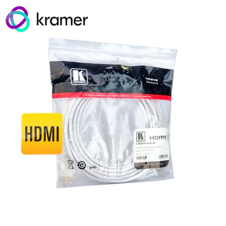 CABLE HDMI KRAMER C-MHM/MHM(W)-35 FLEXIBLE CON ETHERNET 35FT - 10.7M (97-0151035)